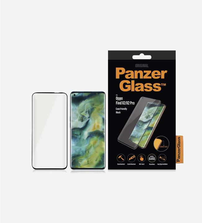 Actual product image PanzerGlass edge to edge (1 Piece, Oppo Find X2)