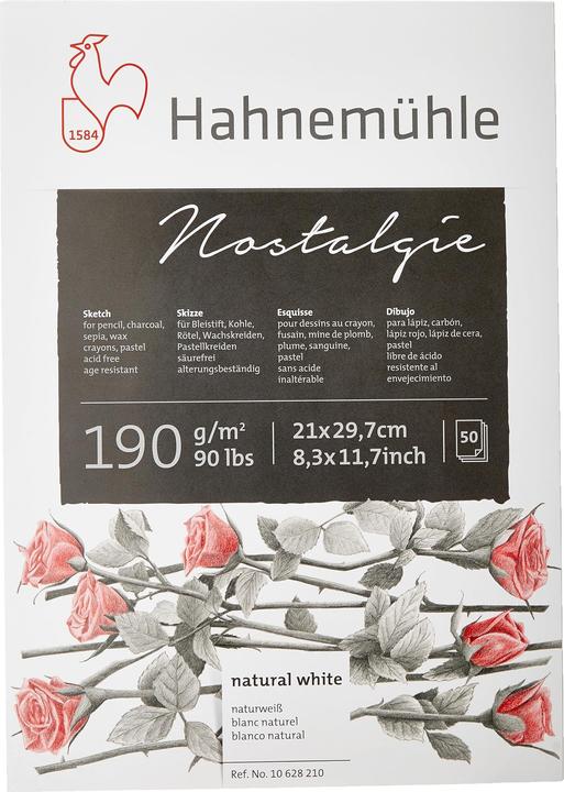 Hahnemühle Carnet de croquis Nostalgie A 4 50 feuilles 190 g (A4)