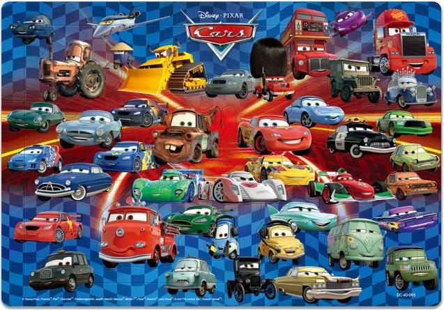Actual product image Disney Cars children's puzzle 40 pieces "Gather round! Cars friends" (40 pieces)