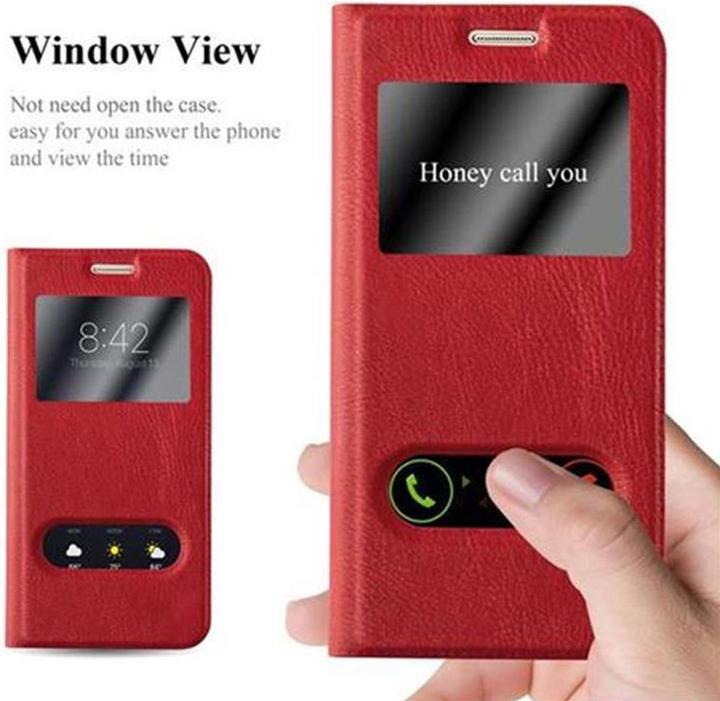Produktbild Cadorabo Book mit View Doppelfenster Cover (Samsung Galaxy S7)