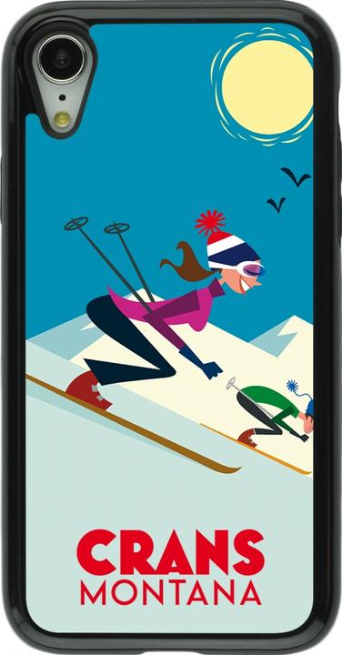 Image du produit PhoneLook Coque Hybrid Armor noir Crans-Montana Ski Downhill (Apple iPhone XR)