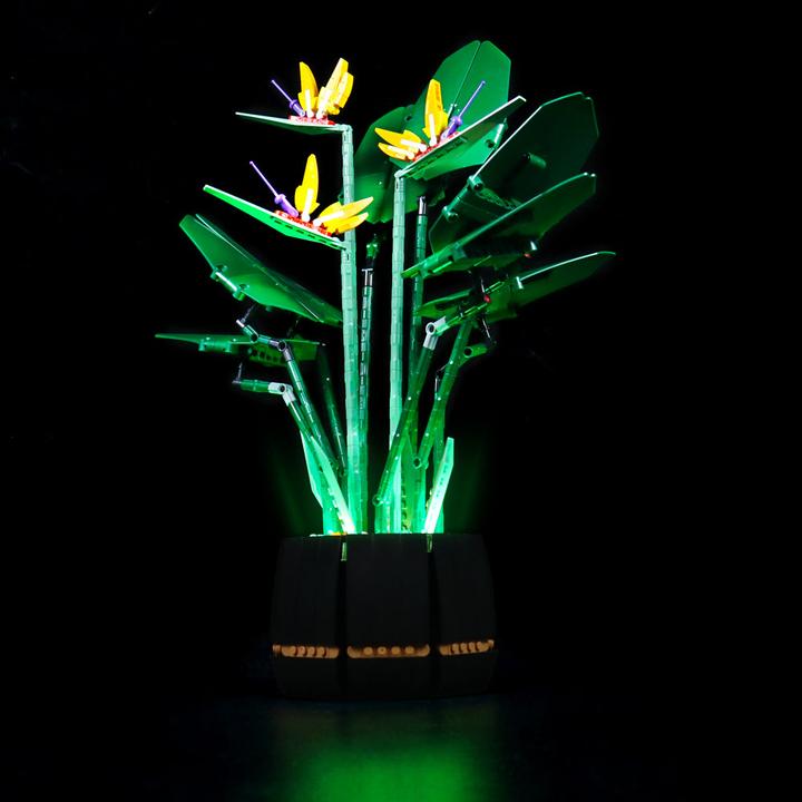 Actual product image BrickBling LED light set for LEGO - Creator Expert - Bird of Paradise Flower (10289) incl. remote control
