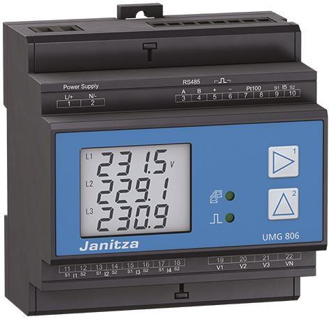 Produktbild Janitza electronics GmbH UMG 806 UMG 806 - Basisgerät 6TE Basisgerät 6TE Universalmessgerät