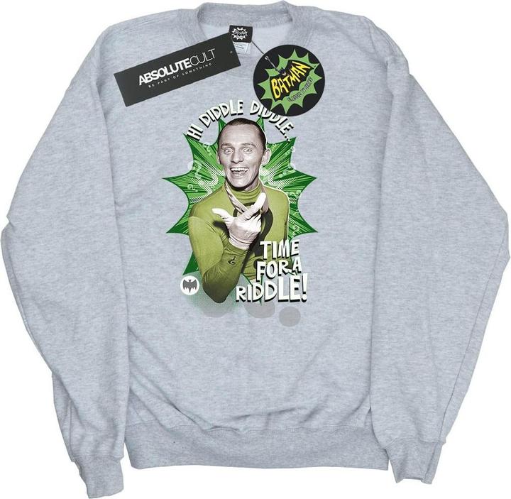 Batman TV Serie The Riddler Zeit ein Rätsel Baumwolle Sweatshirt