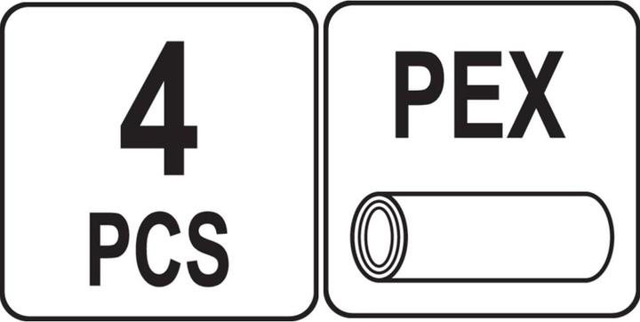 Immagine prodotto Yato Pinza professionale per tubi 4 pezzi, per tubi compositi PE RT PEX Al PEX PEX-AI-PEX Alluminio (57 mm)