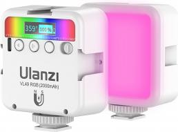Actual product image Ulanzi VL49 LED-Lampe – RGB, WB (2500 K – 9000 K), weiss (Further permanent lights)