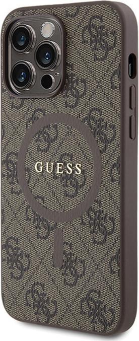 Immagine prodotto Guess GUHMP14XG4GFRW iPhone 14 Pro Max 6,7" brązowy/marrone Custodia rigida 4G Collection in pelle Logo (Apple iPhone 14 Pro Max)
