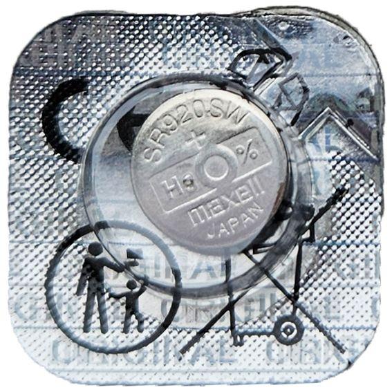 Actual product image Maxell 371 / SR920SW - Watch battery (1 pcs., SR920, SR69, 45 mAh)
