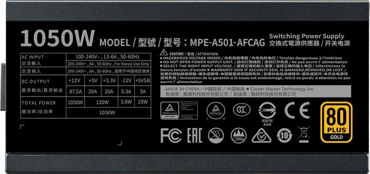 Actual product image Cooler Master MWE V2 (1050 W)