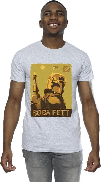 Actual product image Star Wars Mens The Book Of Boba Fett Planetary Stare T-Shirt (4XL)