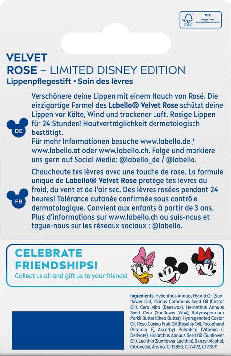 Image du produit Labello Disney Daisy Velvet Rose (Sticks de soin)