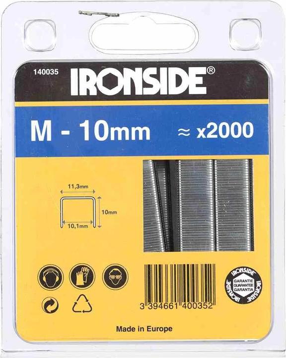 Ironside Heftklammer 10 mm,M (2000 x)
