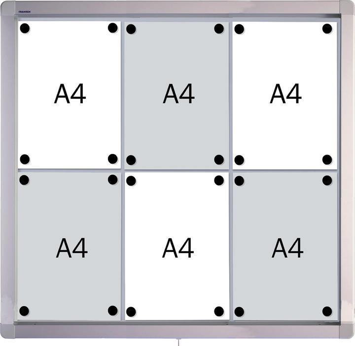 Immagine prodotto Franken Vetrina 75x70,4x4,5 cm per esterno magnetica/descrittiva per canna fumaria