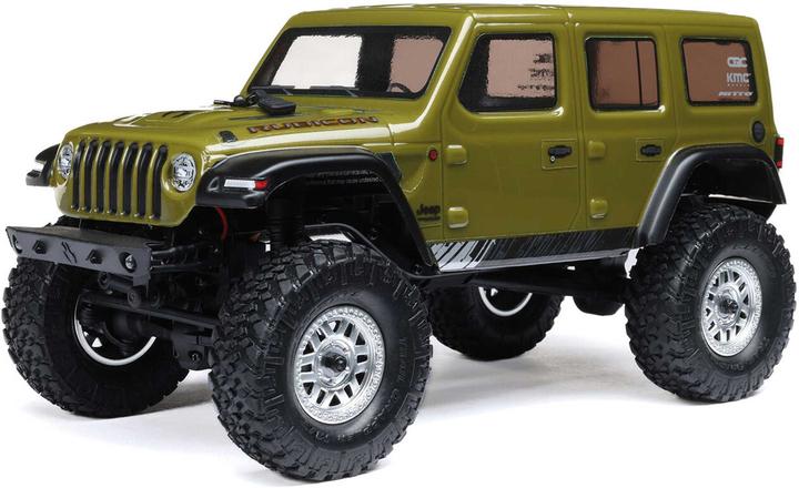 Image du produit Axial SCX24 Jeep Wrangler JLU 4X4 Grün 1/24 Rock Crawler Brushed RTR (RTR Prêt à fonctionner)