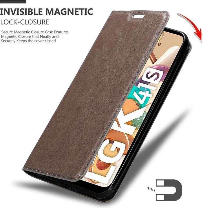 Produktbild Cadorabo Book Invisible Magnet Cover (LG KQ51)