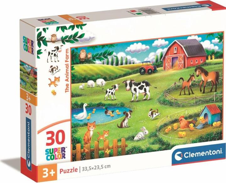 Actual product image Clementoni Puzzle Super Colour The Animal Farm, 30 pieces. (30 pieces)