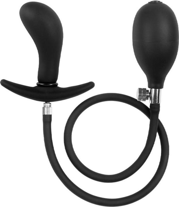 Image du produit Rimba Plug anal gonflable courbé avec pompe