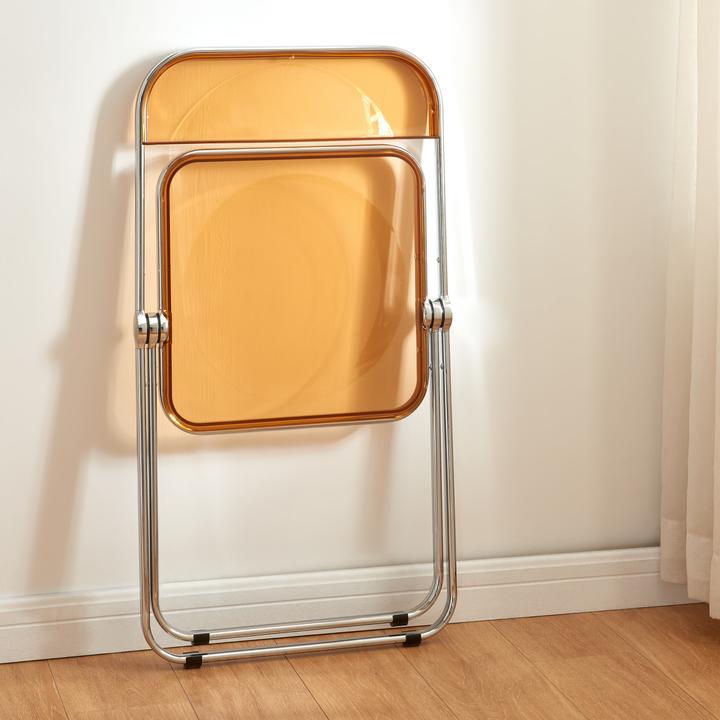 Produktbild En.Casa Klappstuhl Pornainen 4er Set Orange, transparent