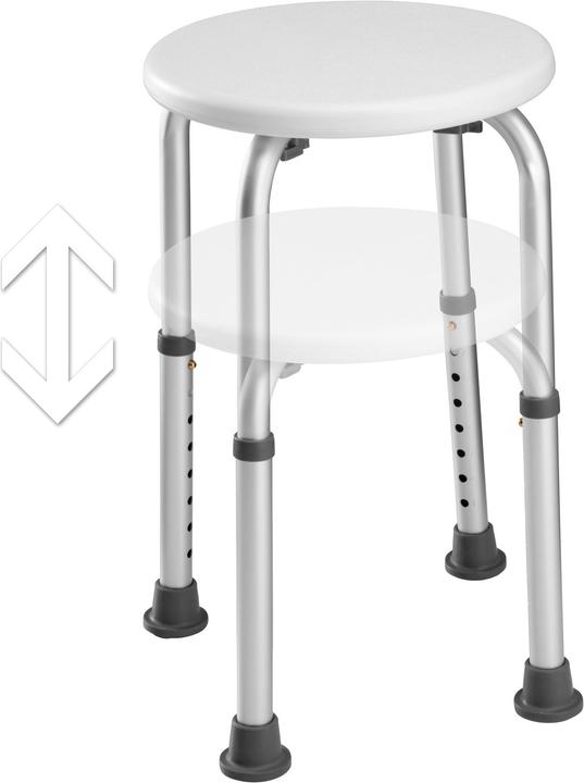 Produktbild tectake Duschhocker Rund (120 kg)