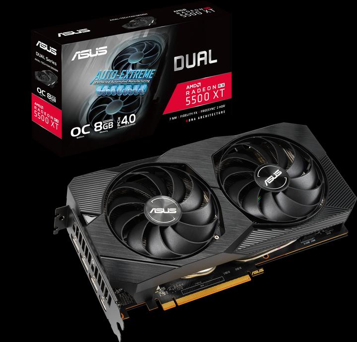 Produktbild ASUS Radeon DUAL RX 5500 XT O8G EVO (8 GB)