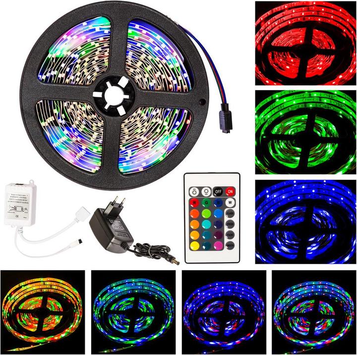 Image du produit tectake 2x bande LED (RGB, 500 cm, Intérieur)