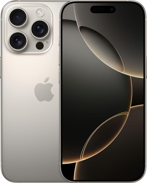 Apple iPhone 16 Pro (256 Go, Titane naturel, 6.30", SIM + eSIM, 48 Mpx, 5G)