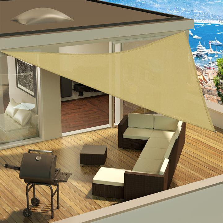 Produktbild tectake Sonnensegel (360 x 360 x 360 cm)