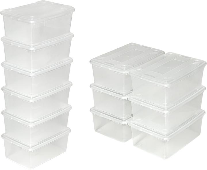 Produktbild tectake Aufbewahrungsboxen (33 x 23 x 12 cm, 9 l)