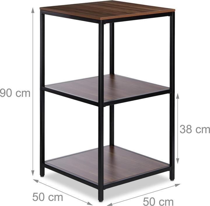 Image du produit Relaxdays Étagère sur pied (50 x 50 x 90 cm)