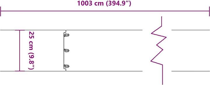Produktbild VidaXL Rasenkanten 10 Stk. 25x103 cm Verzinkter Stahl Gartenkante (103 cm)