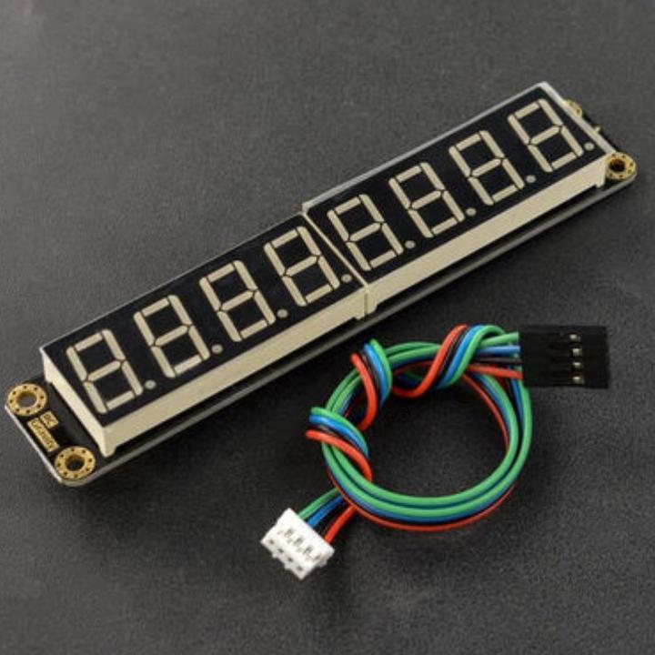Image du produit DFRobot Écran LED rouge Gravity à 8 chiffres et 7 segments