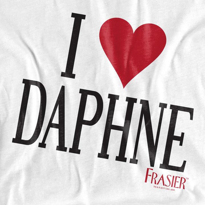 Actual product image Frasier Unisex Adult I Heart Daphne T-Shirt (S)