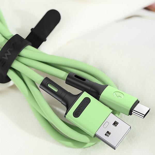 Image du produit Usams Câble U52 USB-C 2A Fast Charge 1m purpurowy/purple SJ436USB04 (US-SJ436) (1 m, USB 3.2 Gen 1)