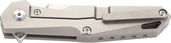 Immagine prodotto Herbertz Coltello a una mano, acciaio AUS-8, chiusura del telaio, flipper, manico in titanio, clip in (7.50 cm)