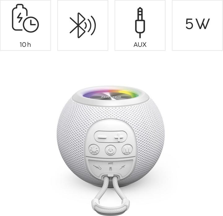 Produktbild Hama Ball Shape Speaker (10 h, Akkubetrieb)