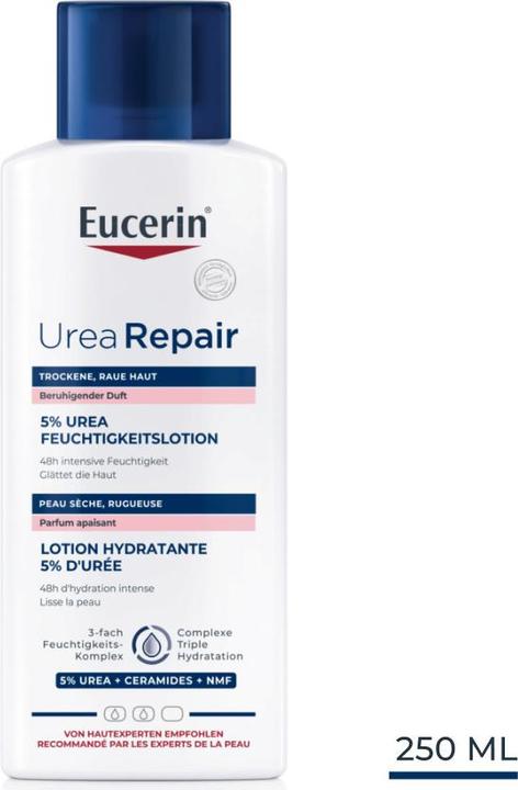 Image du produit Eucerin Urea Repair 5% Lotion hydratante à l'urée au parfum apaisant (Crème pour le corps, 250 ml)
