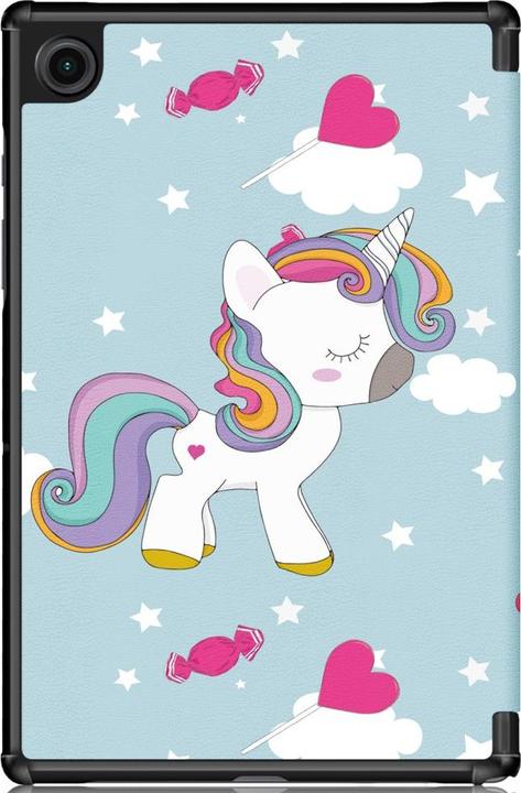 Actual product image Cover-Discount Galaxy Tab A8 10.5 - Tri-fold Smart Case Unicorn (Galaxy Tab A8)