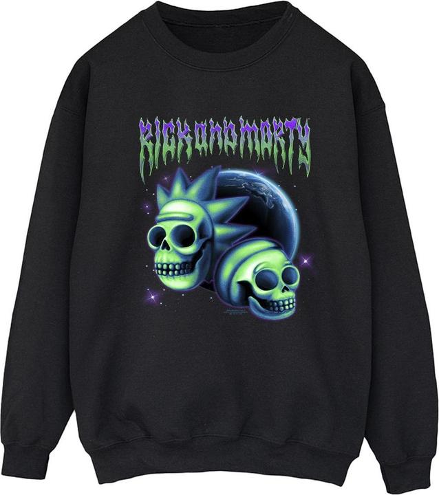 Rick And Morty Space Skull Sweatshirt (S)
