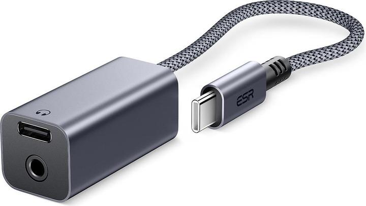 Actual product image ESR 2 IN 1 USB-C - Headphone Jack Adapter (USB Type C, 3.5mm jack)