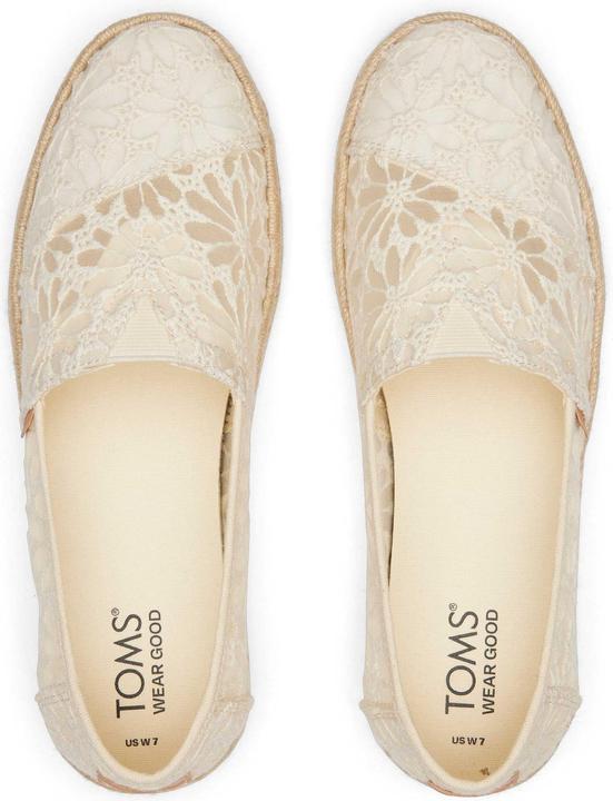 Actual product image Toms 's floral lace espadrilles alpargata rope 2.0 (37.5)