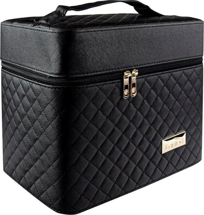 JTI Schminktasche mit Spiegel - Schwarz