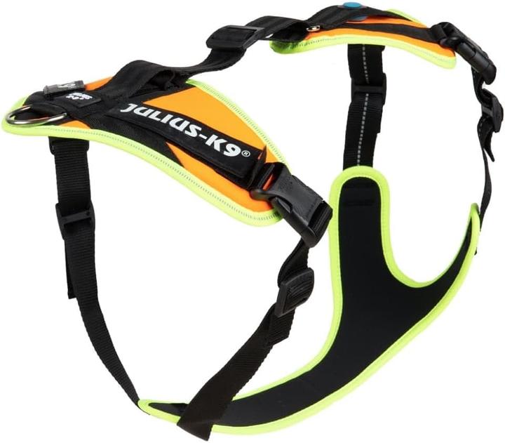 Actual product image Julius-K9 K9 Mantrailing/Outd. sele, Str.: S/Uv Orange w. neon edge (S, Dog, Dog sport, General)