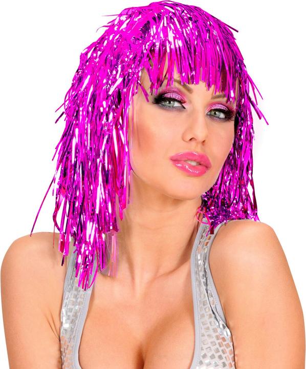 Image du produit Widmann PINKE LAMÉ PERÜCKE in Polybag