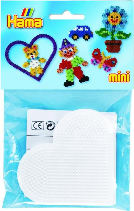 Produktbild Hama mini 2stk stiftplader hjerte 8x9cm