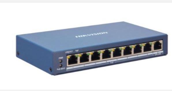 Immagine prodotto Hikvision DS-3E1105P-EI Interruttore di rete Fast Ethernet (10/100) Power over Ethernet (PoE) (8 Porti)