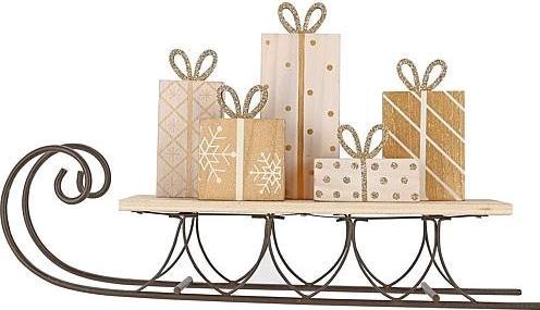 Actual product image Söllner Floristik white gold sledge 31x17,5 cm