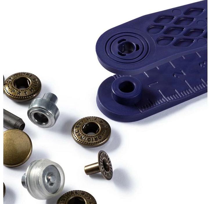 Produktbild Prym Druckknopf Anorak, altmessing 12 mm, Karte 10 Stk.