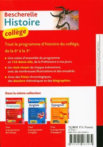 Produktbild Bescherelle histoire collège (6e, 5e, 4e, 3e) (Französisch, Joubert Guillaume, Gaillard Cécile, 2020)