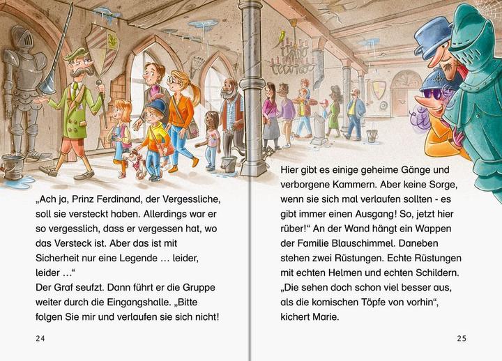 Actual product image Ravensburger Die Jagd nach dem magischen Detektivkoffer, Band 4: Achtung, Raubritter! (German, Cally Stronk, 2022)