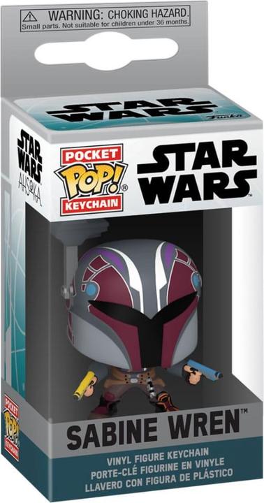 Immagine prodotto Funko Star Wars: Ahsoka POP! portachiavi in vinile 4 cm Sabine Wren Display (12)